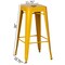 Basicwise 30-inch Backless Metal Bar Stool Stackable Heavy-Duty Counter-Height Chair for Home Bars Patios Kitchen Islands Cafes Restaurants Bistros and Dining Areas for Indoor & Outdoor Use